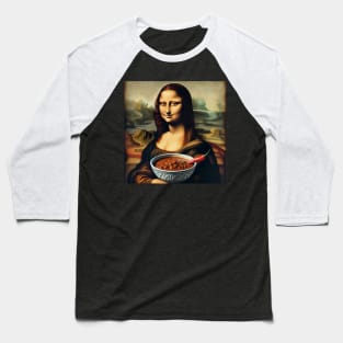Mona Lisa's Chili Delight Tee - National Chili Day Special Baseball T-Shirt